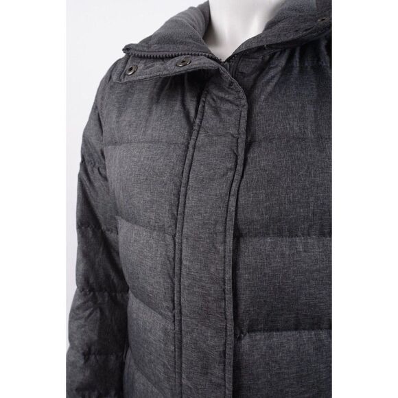 Lands' End Womans Down Coat Puffer Jacket Size Small 6-8 Charcoal Gray - Picture 4 of 6